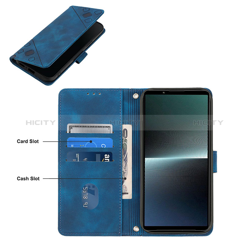 Funda de Cuero Cartera con Soporte Carcasa YB4 para Sony Xperia 1 V