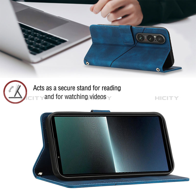 Funda de Cuero Cartera con Soporte Carcasa YB4 para Sony Xperia 1 V