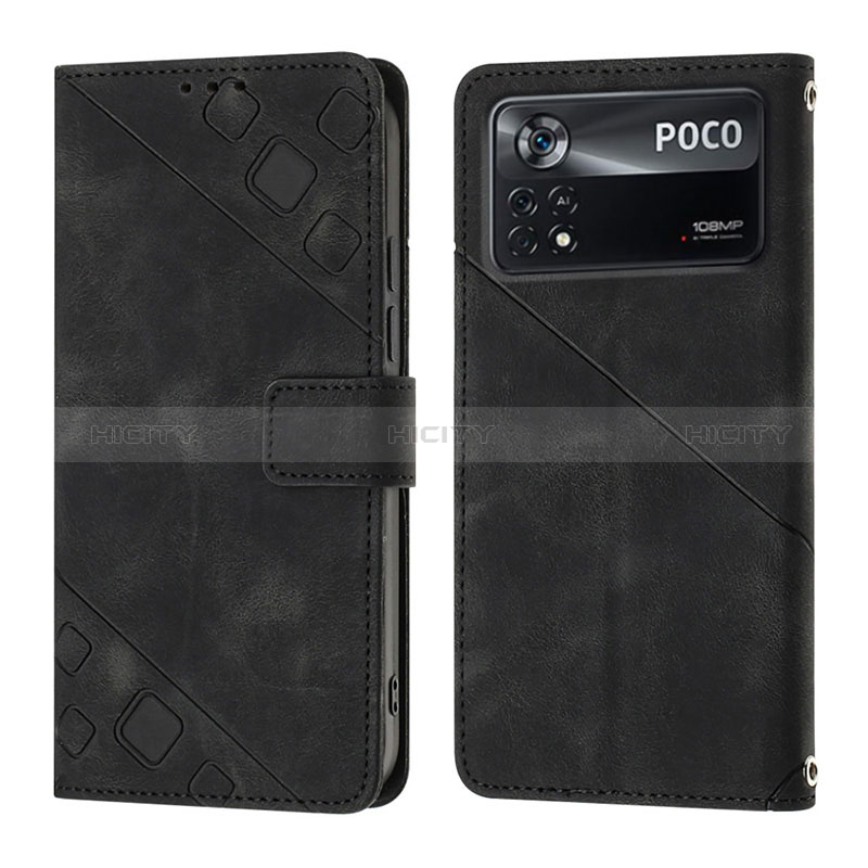 Funda de Cuero Cartera con Soporte Carcasa YB4 para Xiaomi Poco X4 Pro 5G