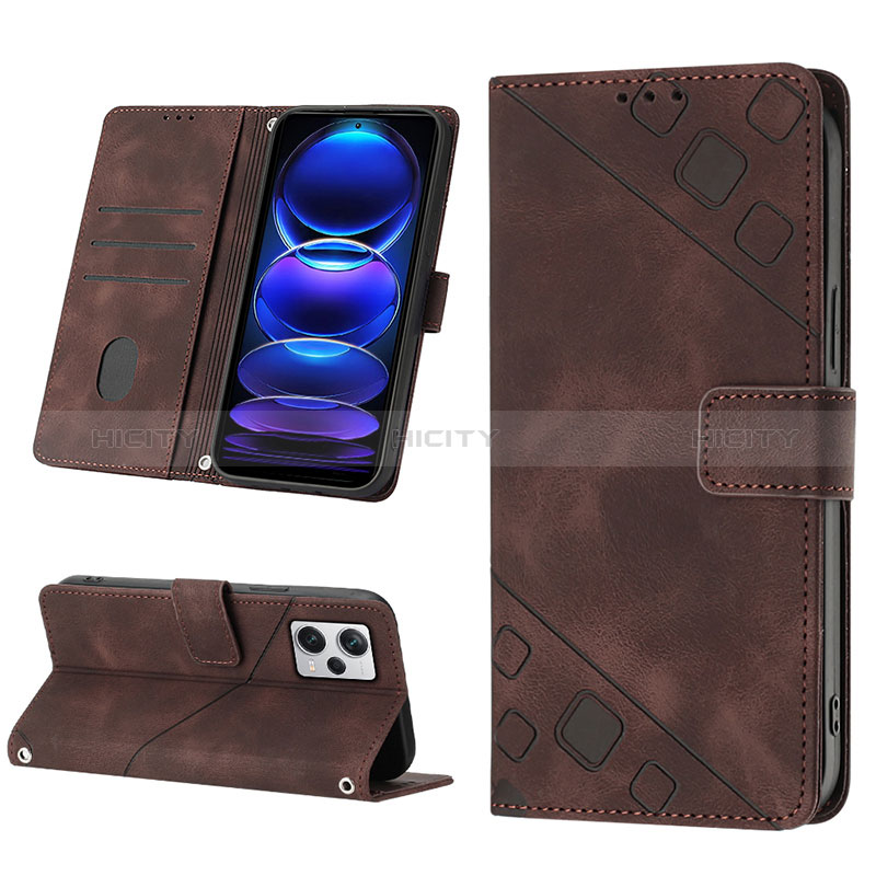 Funda de Cuero Cartera con Soporte Carcasa YB4 para Xiaomi Redmi Note 12 Explorer