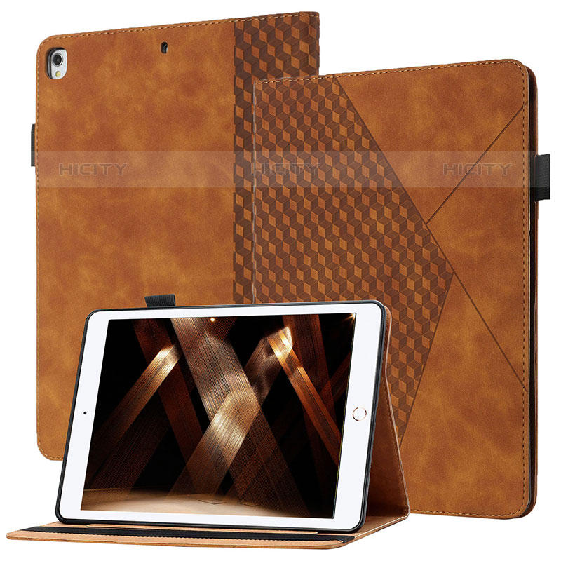 Funda de Cuero Cartera con Soporte Carcasa YX1 para Apple iPad Air 3 Marron