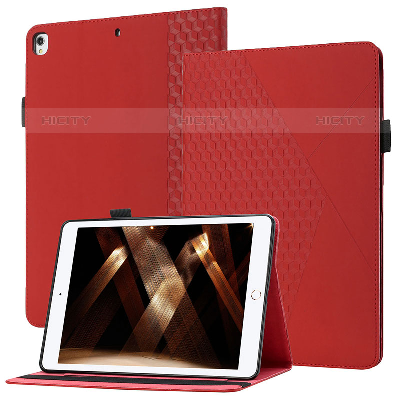 Funda de Cuero Cartera con Soporte Carcasa YX1 para Apple iPad Air 3 Rojo