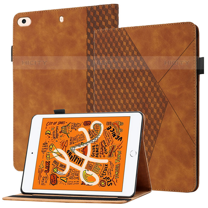 Funda de Cuero Cartera con Soporte Carcasa YX1 para Apple iPad Mini 5 (2019) Marron