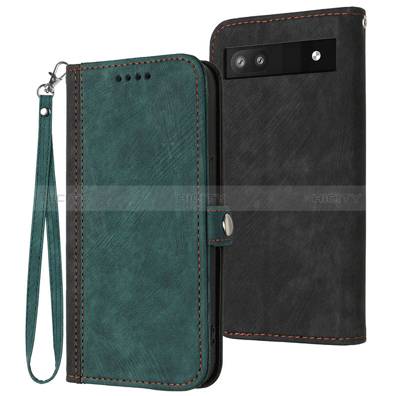 Funda de Cuero Cartera con Soporte Carcasa YX1 para Google Pixel 6a 5G Verde