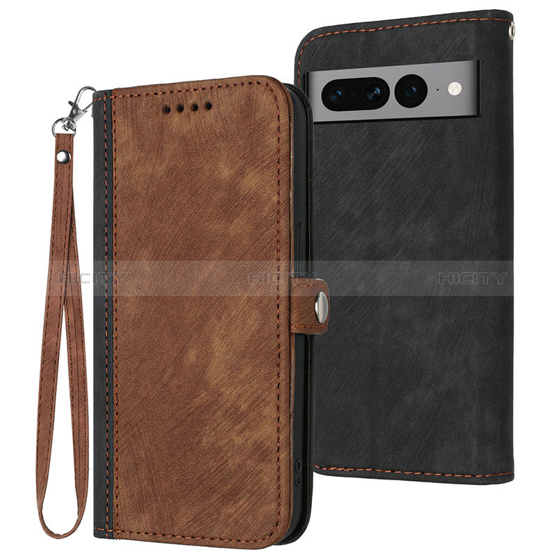 Funda de Cuero Cartera con Soporte Carcasa YX1 para Google Pixel 7 Pro 5G Marron