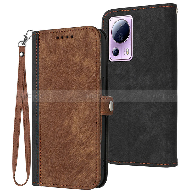 Funda de Cuero Cartera con Soporte Carcasa YX1 para Xiaomi Mi 13 Lite 5G Marron