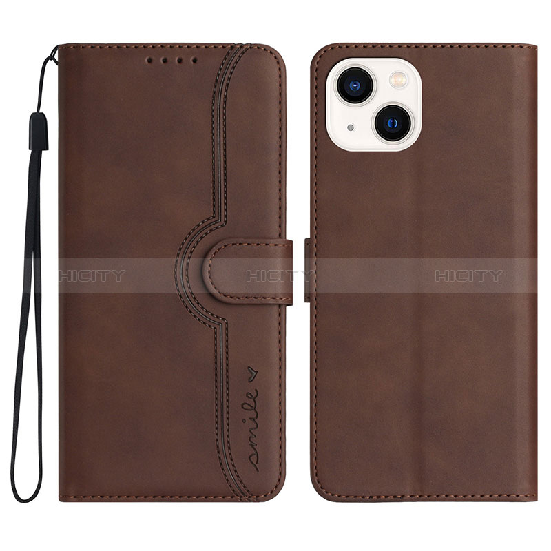 Funda de Cuero Cartera con Soporte Carcasa YX2 para Apple iPhone 14 Plus