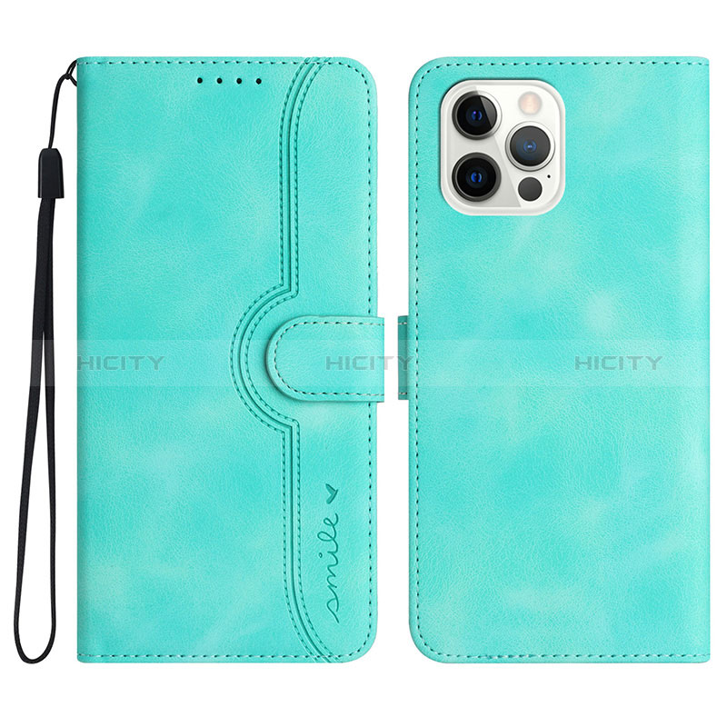 Funda de Cuero Cartera con Soporte Carcasa YX2 para Apple iPhone 16 Pro