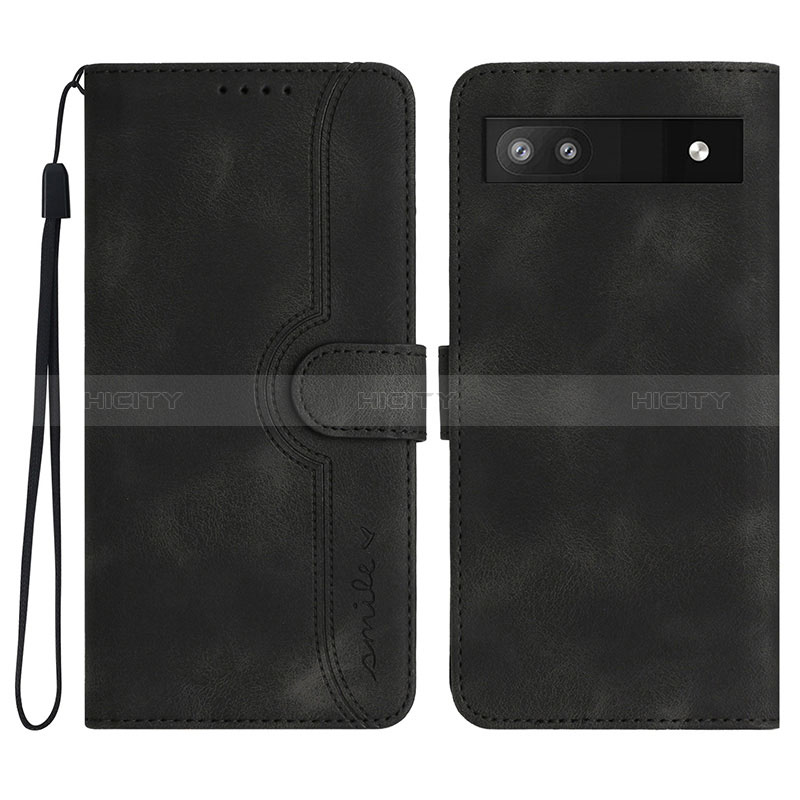 Funda de Cuero Cartera con Soporte Carcasa YX2 para Google Pixel 6a 5G Negro