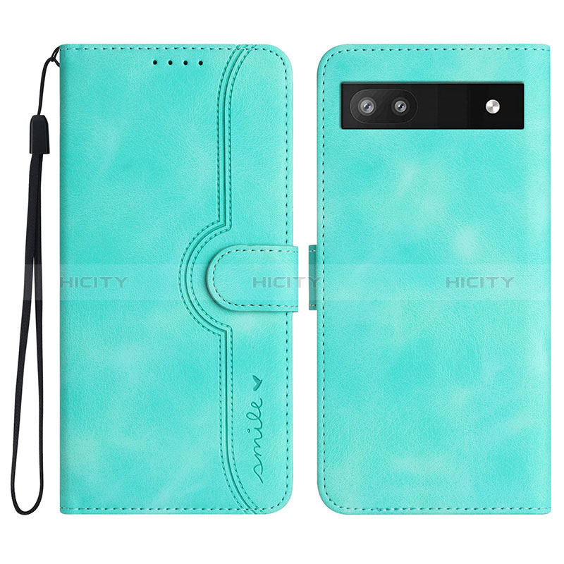 Funda de Cuero Cartera con Soporte Carcasa YX2 para Google Pixel 6a 5G Verde