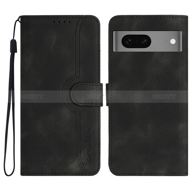 Funda de Cuero Cartera con Soporte Carcasa YX2 para Google Pixel 7 5G Negro