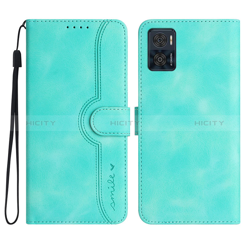 Funda de Cuero Cartera con Soporte Carcasa YX2 para Motorola Moto E22