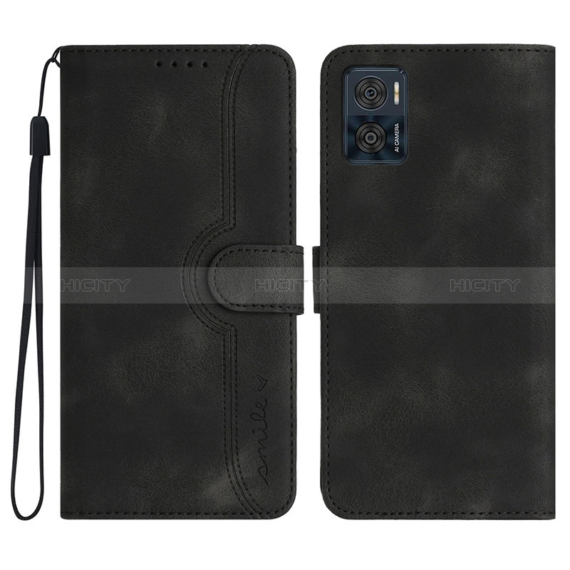 Funda de Cuero Cartera con Soporte Carcasa YX2 para Motorola Moto E22