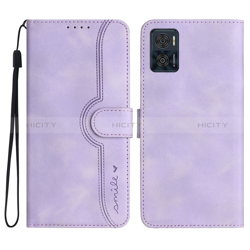 Funda de Cuero Cartera con Soporte Carcasa YX2 para Motorola Moto E22