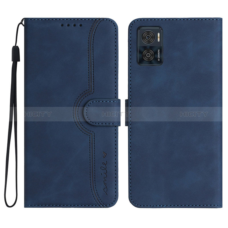 Funda de Cuero Cartera con Soporte Carcasa YX2 para Motorola Moto E22