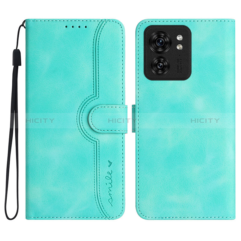 Funda de Cuero Cartera con Soporte Carcasa YX2 para Motorola Moto Edge (2023) 5G Verde