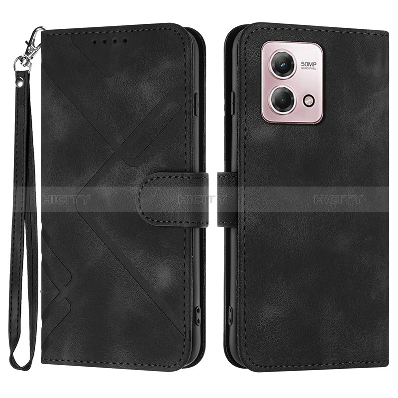 Funda de Cuero Cartera con Soporte Carcasa YX2 para Motorola Moto G Stylus (2023) 4G Negro