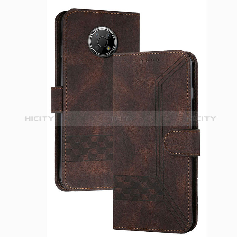 Funda de Cuero Cartera con Soporte Carcasa YX2 para Nokia G300 5G Marron