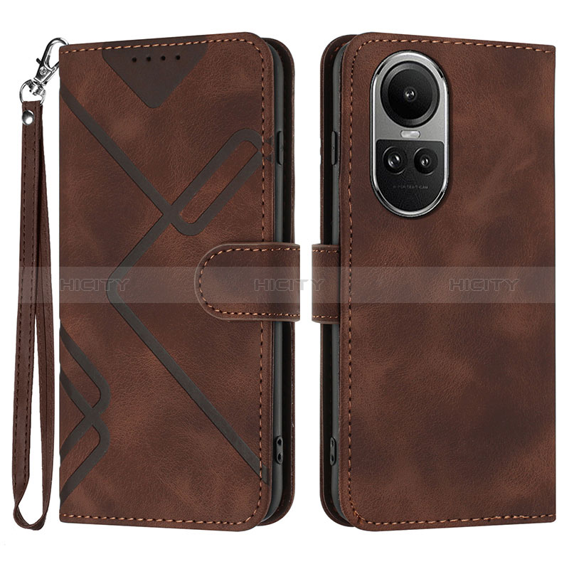 Funda de Cuero Cartera con Soporte Carcasa YX2 para Oppo Reno10 5G