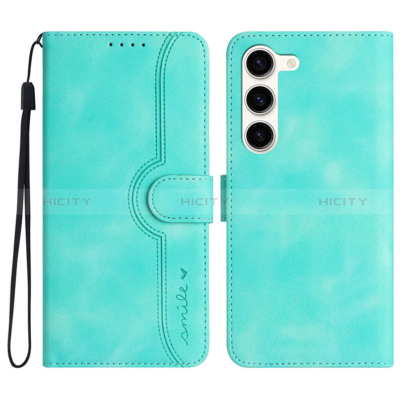 Funda de Cuero Cartera con Soporte Carcasa YX2 para Samsung Galaxy S22 5G Verde