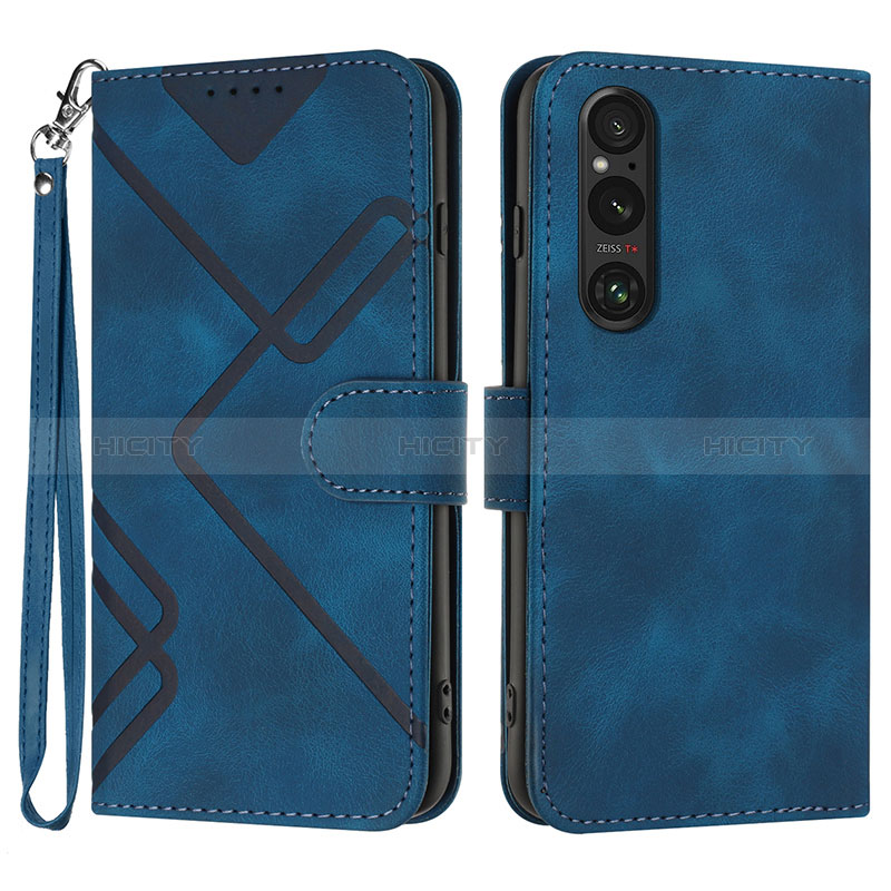 Funda de Cuero Cartera con Soporte Carcasa YX2 para Sony Xperia 1 V