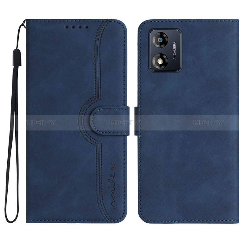 Funda de Cuero Cartera con Soporte Carcasa YX3 para Motorola Moto E13