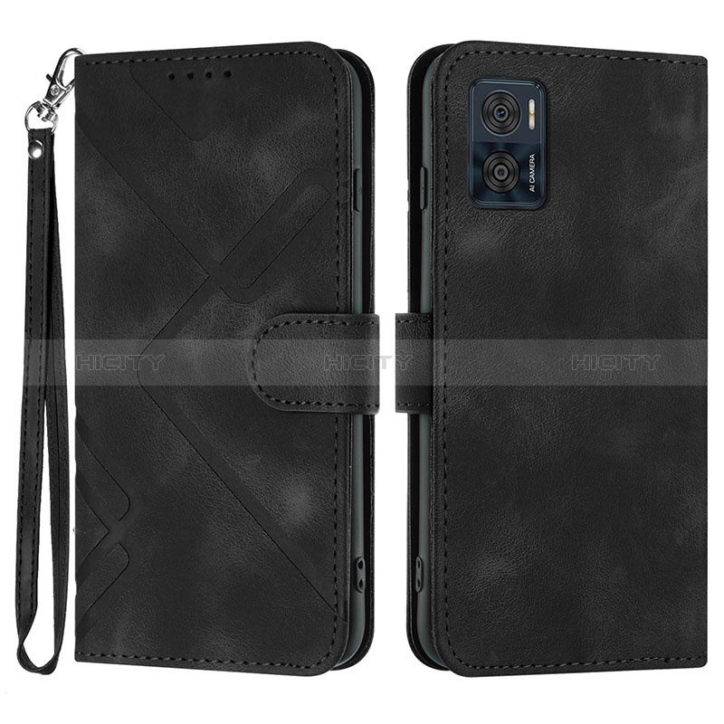 Funda de Cuero Cartera con Soporte Carcasa YX3 para Motorola Moto E22