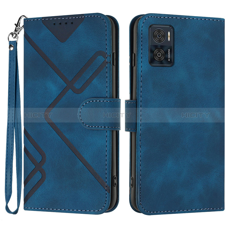 Funda de Cuero Cartera con Soporte Carcasa YX3 para Motorola Moto E22