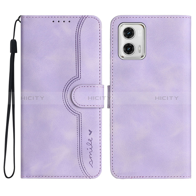 Funda de Cuero Cartera con Soporte Carcasa YX3 para Motorola Moto G53y 5G