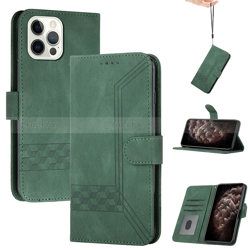 Funda de Cuero Cartera con Soporte Carcasa YX4 para Apple iPhone 13 Pro Max