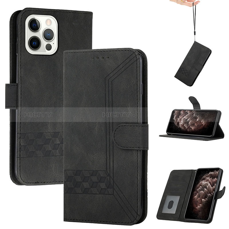 Funda de Cuero Cartera con Soporte Carcasa YX4 para Apple iPhone 13 Pro Max