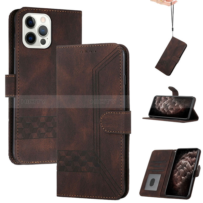 Funda de Cuero Cartera con Soporte Carcasa YX4 para Apple iPhone 13 Pro Max