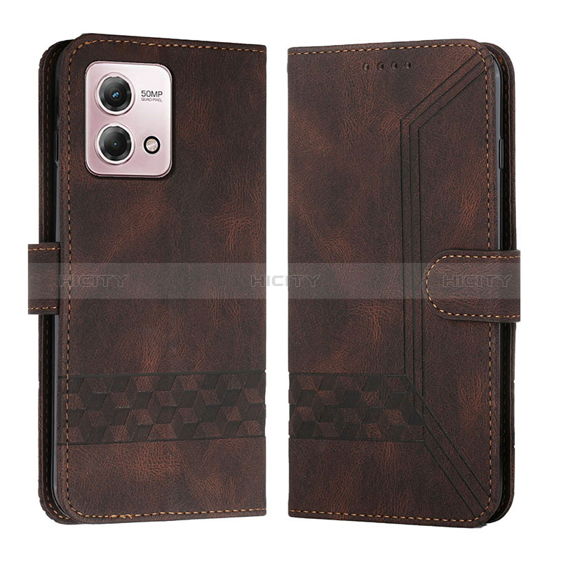 Funda de Cuero Cartera con Soporte Carcasa YX4 para Motorola Moto G Stylus (2023) 4G Marron