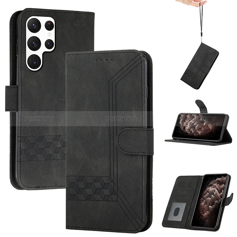 Funda de Cuero Cartera con Soporte Carcasa YX4 para Samsung Galaxy S22 Ultra 5G