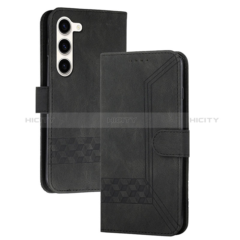 Funda de Cuero Cartera con Soporte Carcasa YX4 para Samsung Galaxy S25 Plus 5G Negro