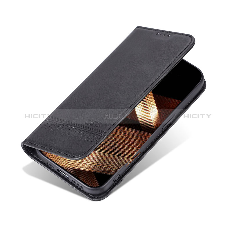 Funda de Cuero Cartera con Soporte Carcasa YZ1 para Apple iPhone 15 Pro