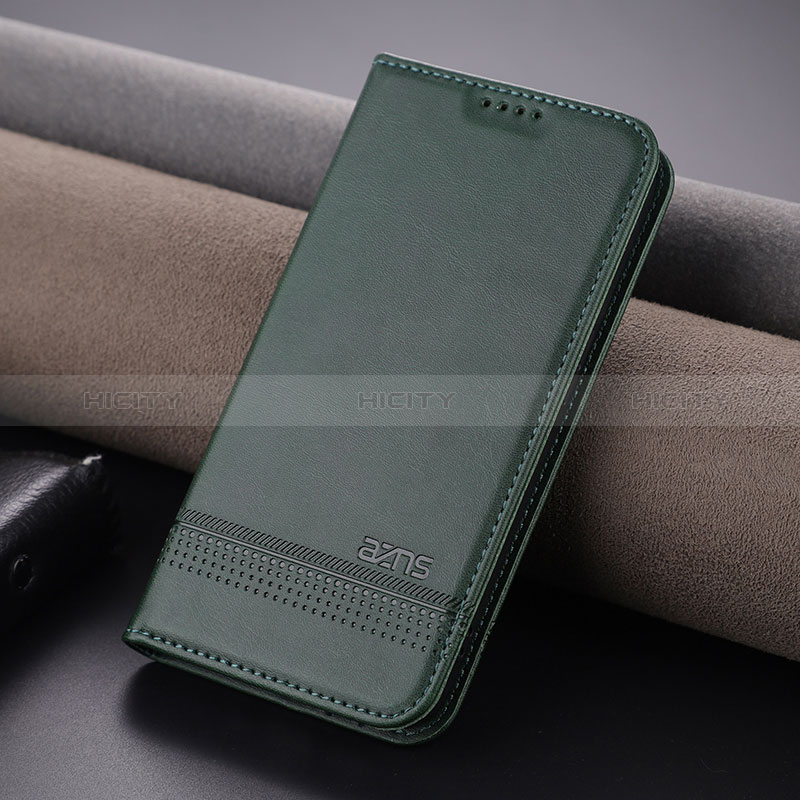 Funda de Cuero Cartera con Soporte Carcasa YZ1 para Apple iPhone 16 Pro Verde