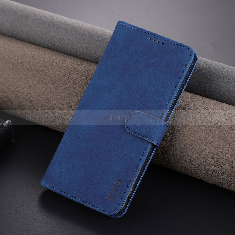 Funda de Cuero Cartera con Soporte Carcasa YZ1 para Huawei Honor 80 5G Azul