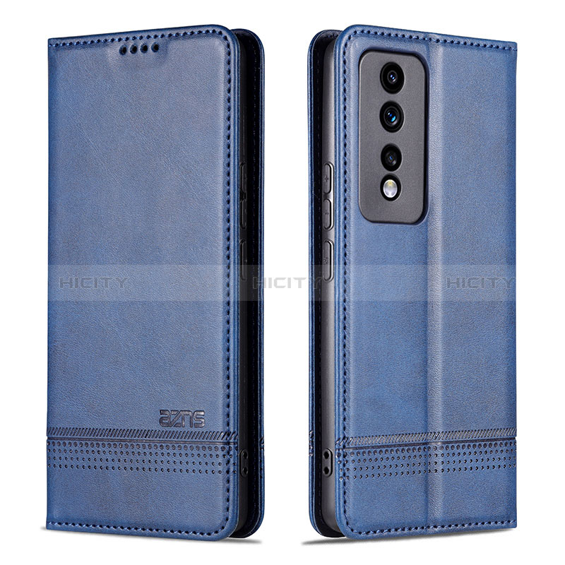 Funda de Cuero Cartera con Soporte Carcasa YZ1 para Huawei Honor 80 GT 5G Azul