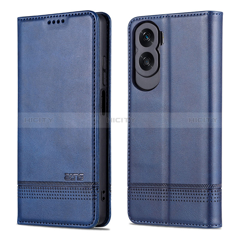 Funda de Cuero Cartera con Soporte Carcasa YZ1 para Huawei Honor 90 Lite 5G Azul