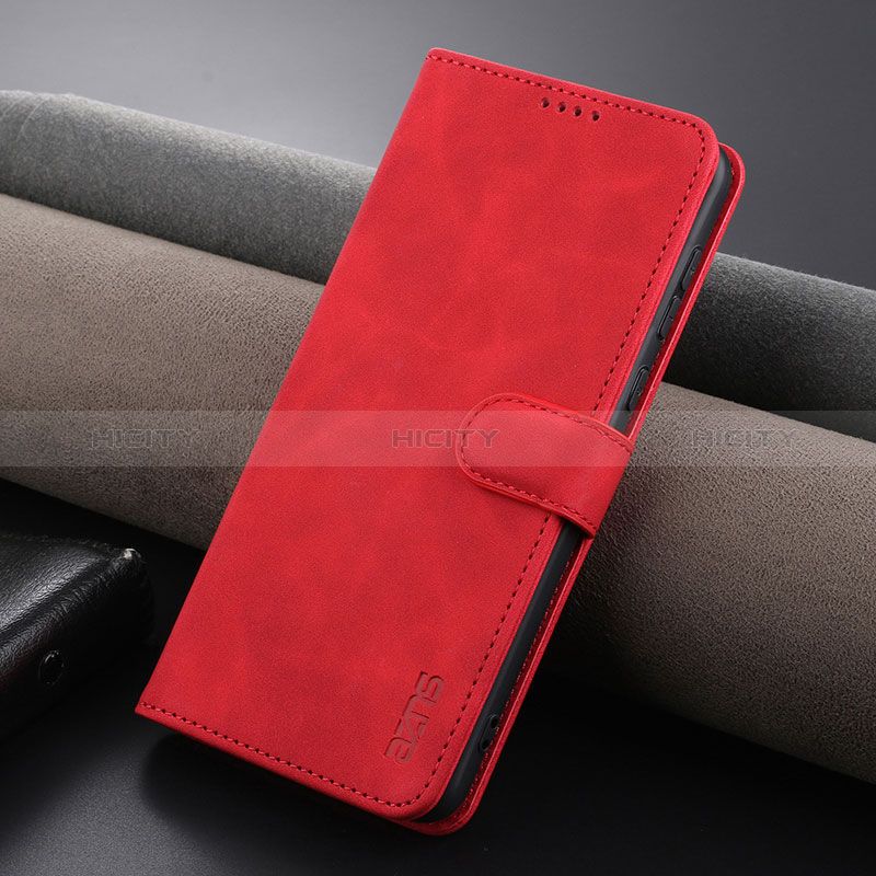 Funda de Cuero Cartera con Soporte Carcasa YZ1 para Huawei Mate 60 Rojo