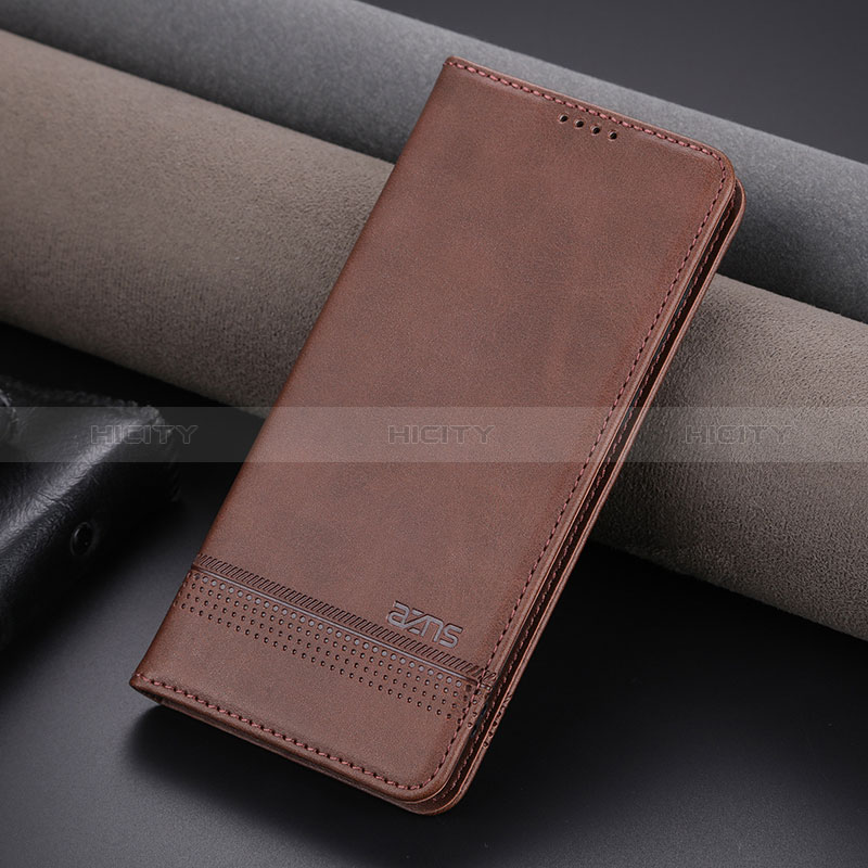 Funda de Cuero Cartera con Soporte Carcasa YZ2 para Huawei Honor 80 GT 5G Marron