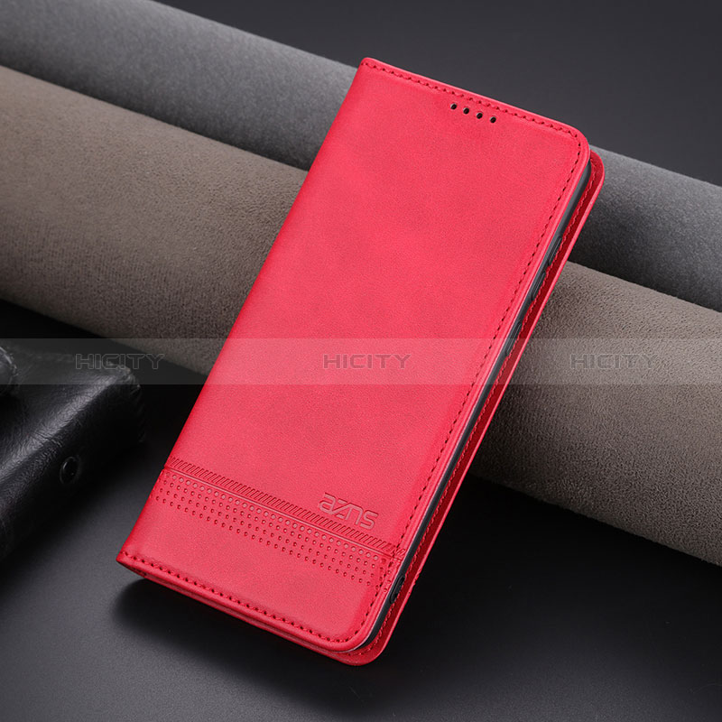 Funda de Cuero Cartera con Soporte Carcasa YZ2 para Huawei Honor 80 GT 5G Rosa Roja