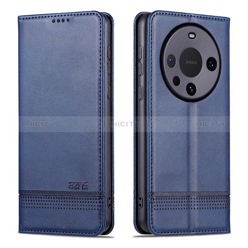 Funda de Cuero Cartera con Soporte Carcasa YZ2 para Huawei Mate 60 Pro Azul