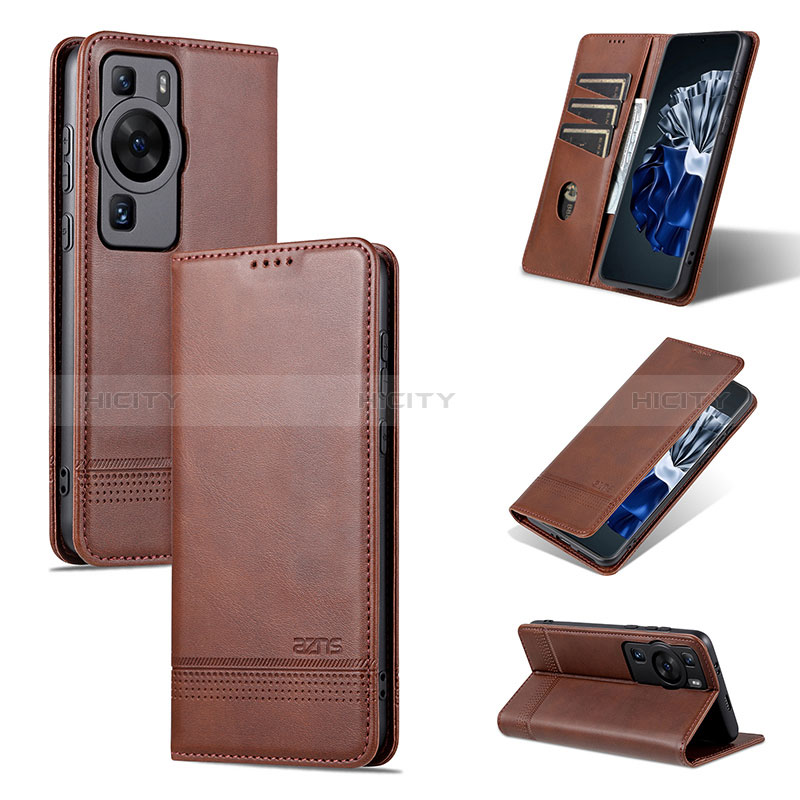 Funda de Cuero Cartera con Soporte Carcasa YZ2 para Huawei P60