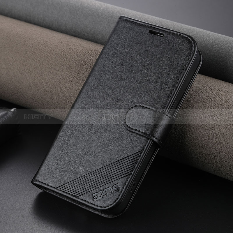 Funda de Cuero Cartera con Soporte Carcasa YZ3 para Apple iPhone 14 Pro Negro