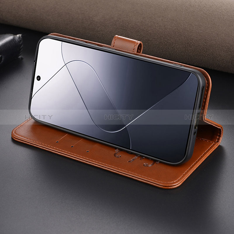 Funda de Cuero Cartera con Soporte Carcasa YZ3 para Xiaomi Mi 14 5G