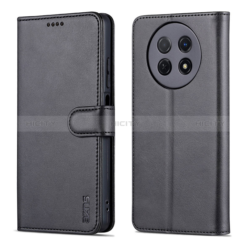 Funda de Cuero Cartera con Soporte Carcasa YZ4 para Huawei Nova Y91 Negro