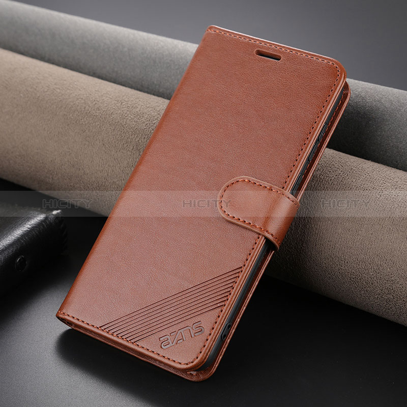 Funda de Cuero Cartera con Soporte Carcasa YZ4 para Huawei P60 Marron