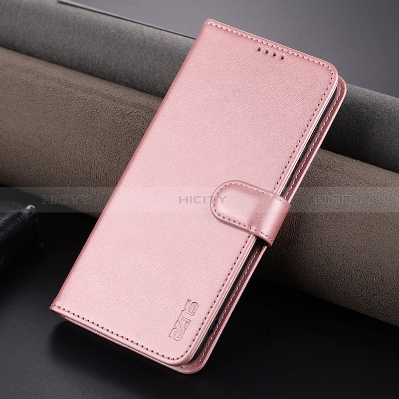 Funda de Cuero Cartera con Soporte Carcasa YZ5 para Huawei P60 Rosa Roja